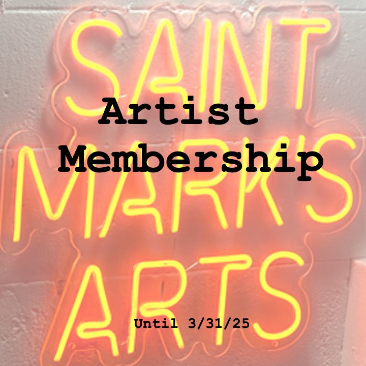 Membership - Saint Marks Arts | Artist Incubator (until 12/31/25)
