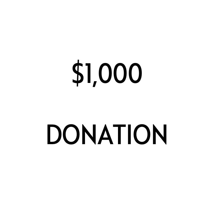 $1,000 Donation